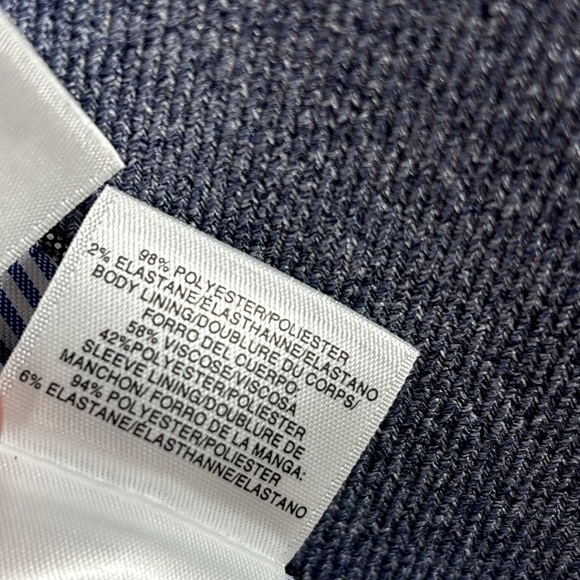 Anne Klein Blue Blazer Blazer Jacket | Size 12 - Picture 5 of 6